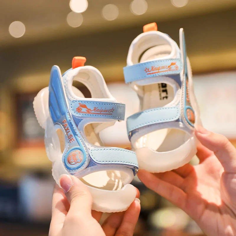 

Children Shoes Summer Girls Boys Soft Bottom Cloth Breathable Beach Shoes Toddler Kids Infant Non-slip Sneakers Baby Sandals