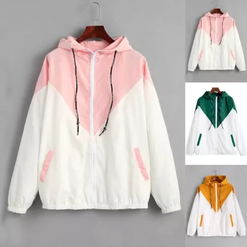 

New2022 Womens Plus Size Zip Hoody Unisex Jacket Long Sleeve Hooded Hoodie