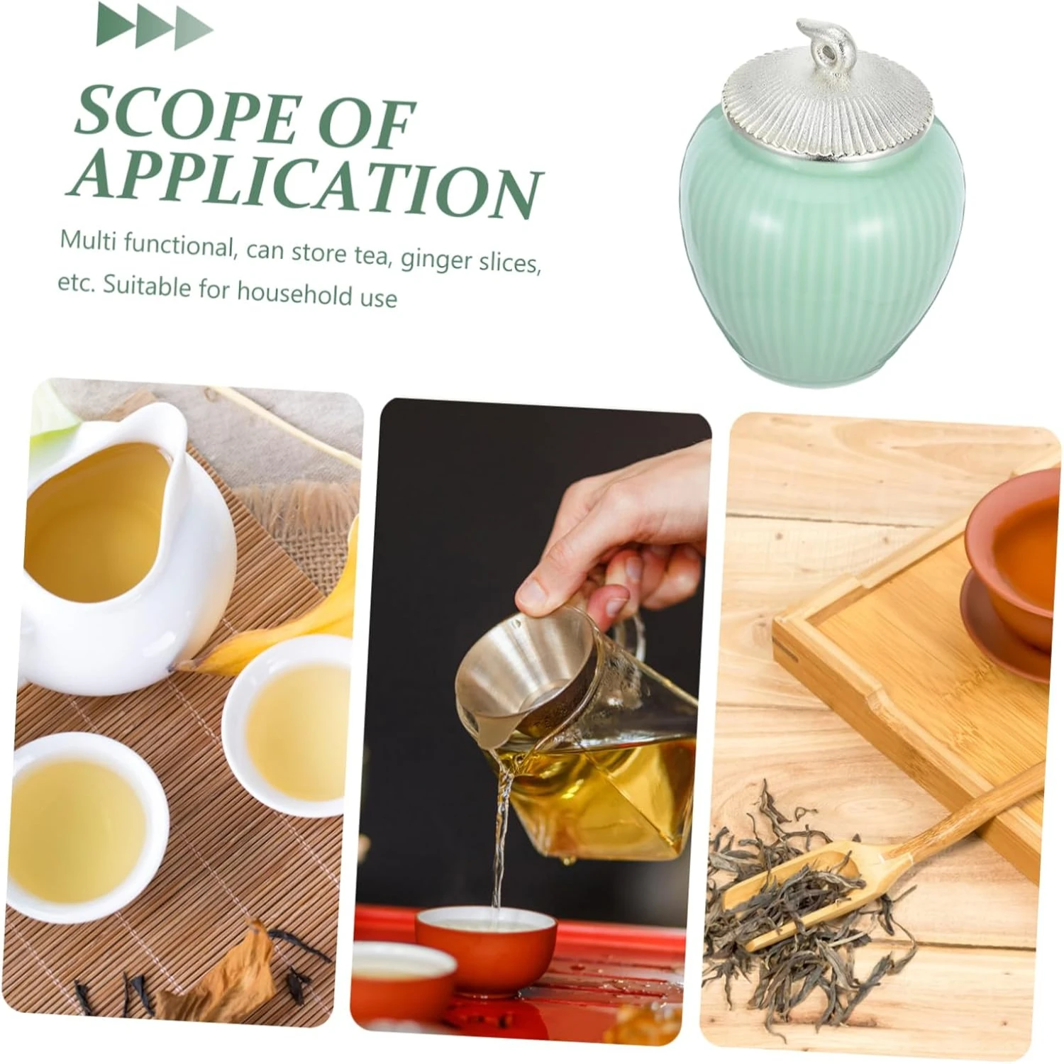 2 шт. китайская банка для чая контейнер бытовая керамическая канистра аксессуар