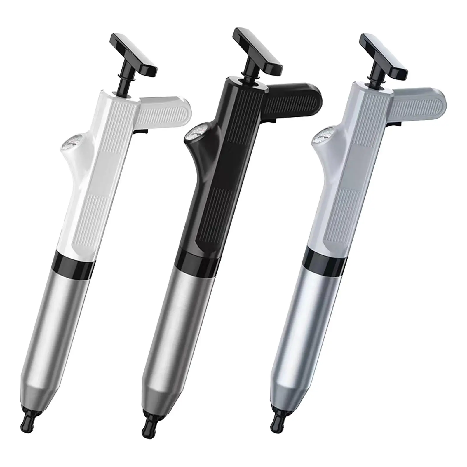 

High Pressure Air Pressure Plunger Kits 4 Plunger Heads Air Draining Augers Bath Sink Bathtub Home Plumbing & Fixtures