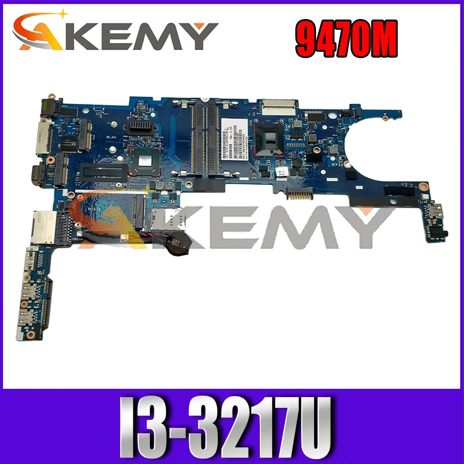 

702847-501 702847-001 Laptop motherboard For HP Elitebook 9470M I3-3217U Notebook Mainboard 6050A2514101-MB-A02 SR0N9