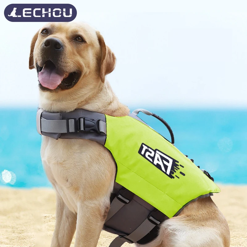 

Pet Dog Life Jacket Outdoor Safety Swimming Life Jacket Rescue Handle Dog Super Buoyancy Vest Small Medium Dogs Summer Clothes