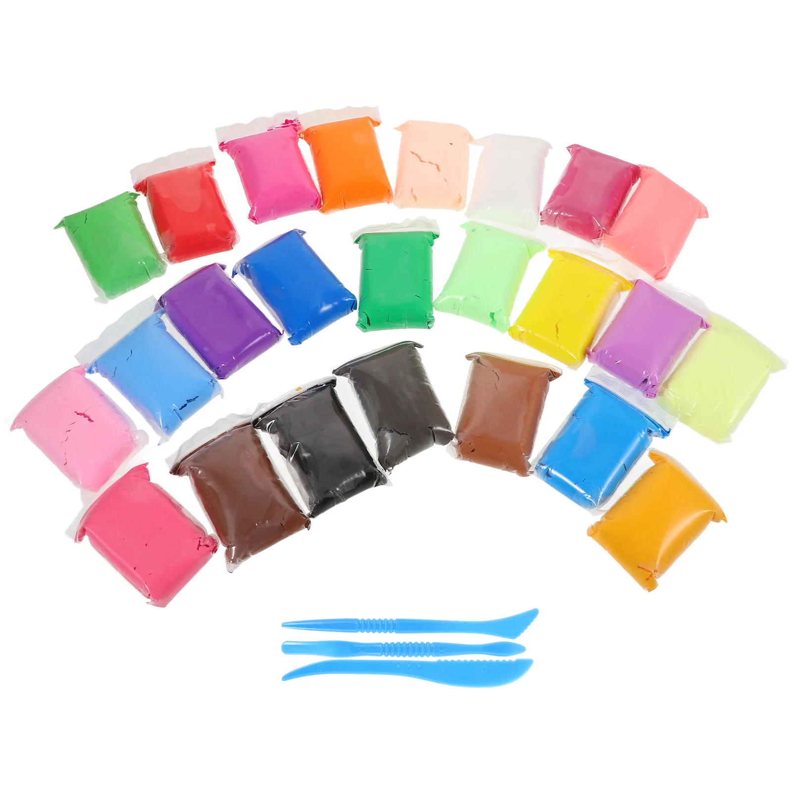 Цветной комплект из глины своими руками моделирующий воздушный сухой сюрприз