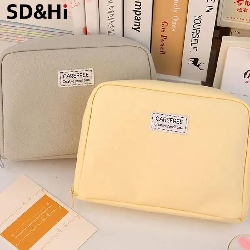 

Large Capacity Kawaii Pencil Case Bag Cute Pen Pouch Organizer Korean for Girl School Office Supplies Stationery