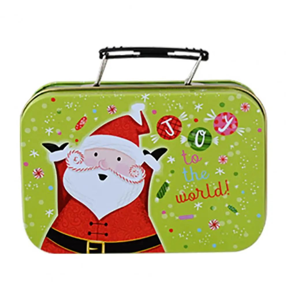 

Компактная Красивая прямоугольная жестяная коробка с рисунком, жестяная коробка в форме портфеля, привлекательные вечерние чные принадлежности