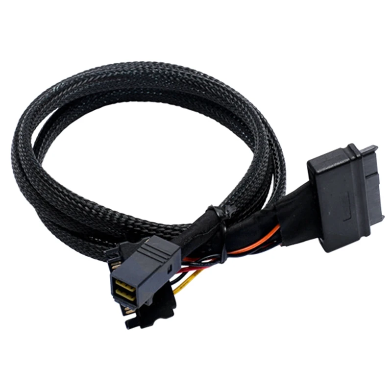 

1 Piece Mini SAS SFF8643 U.2 To 8639+15PIN Power Cable Nvme Hard Disk Data SFF8643 To SFF8639 Hard Disk Cable