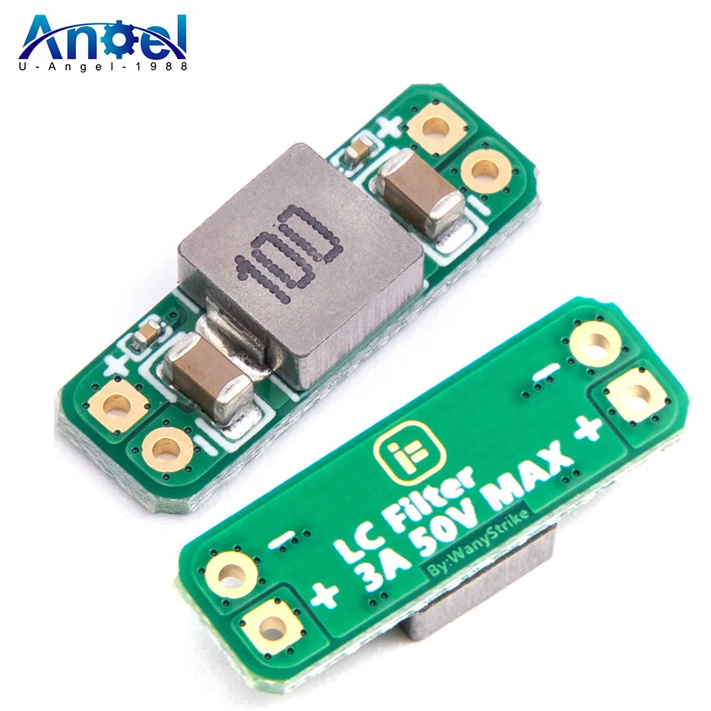 

1 / 2pcs LC Filter Module 3A 5-30V Built-in Reverse Polarity Protection Reduce the Effect of Radiated Interference for FPV Drone