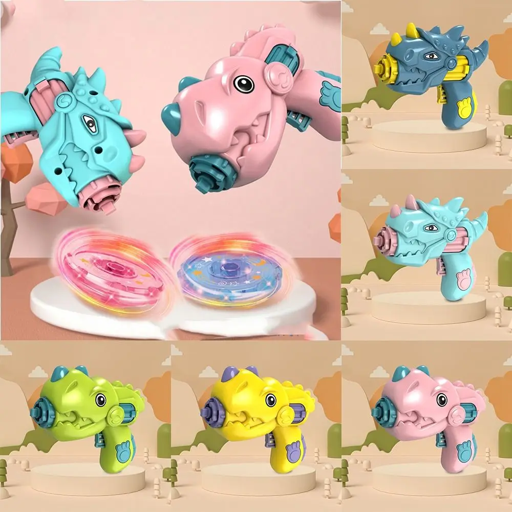 

Flying Toys Dinosaur Flying Gyro LED Disc Toys Plastic Dinosaur Launcher UFO Disks Gyro Flashing Spinng Top Educational Toys