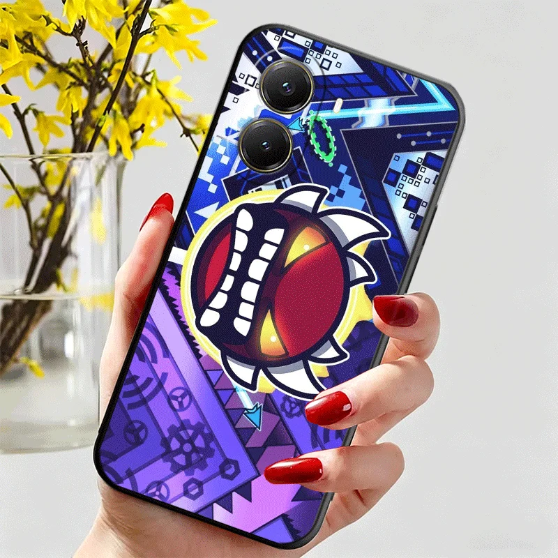 Фото Мягкий силиконовый чехол для телефона Xiaomi Poco M8 F8 X8 Pro Max Geometry Dash Game Shell X7 F7 M7 X6 X5 Redmi 15C 15A X4 X3 M6 M5S №5