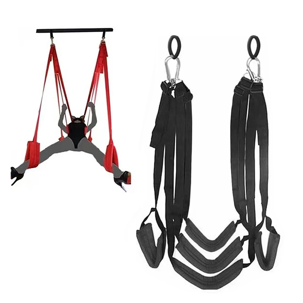 SM Game Bondage Sex Swing Sex Furniture Fetish Bandage Love Adult Game Chairs Hanging Door Swing Sex Erotic Toys For Couples