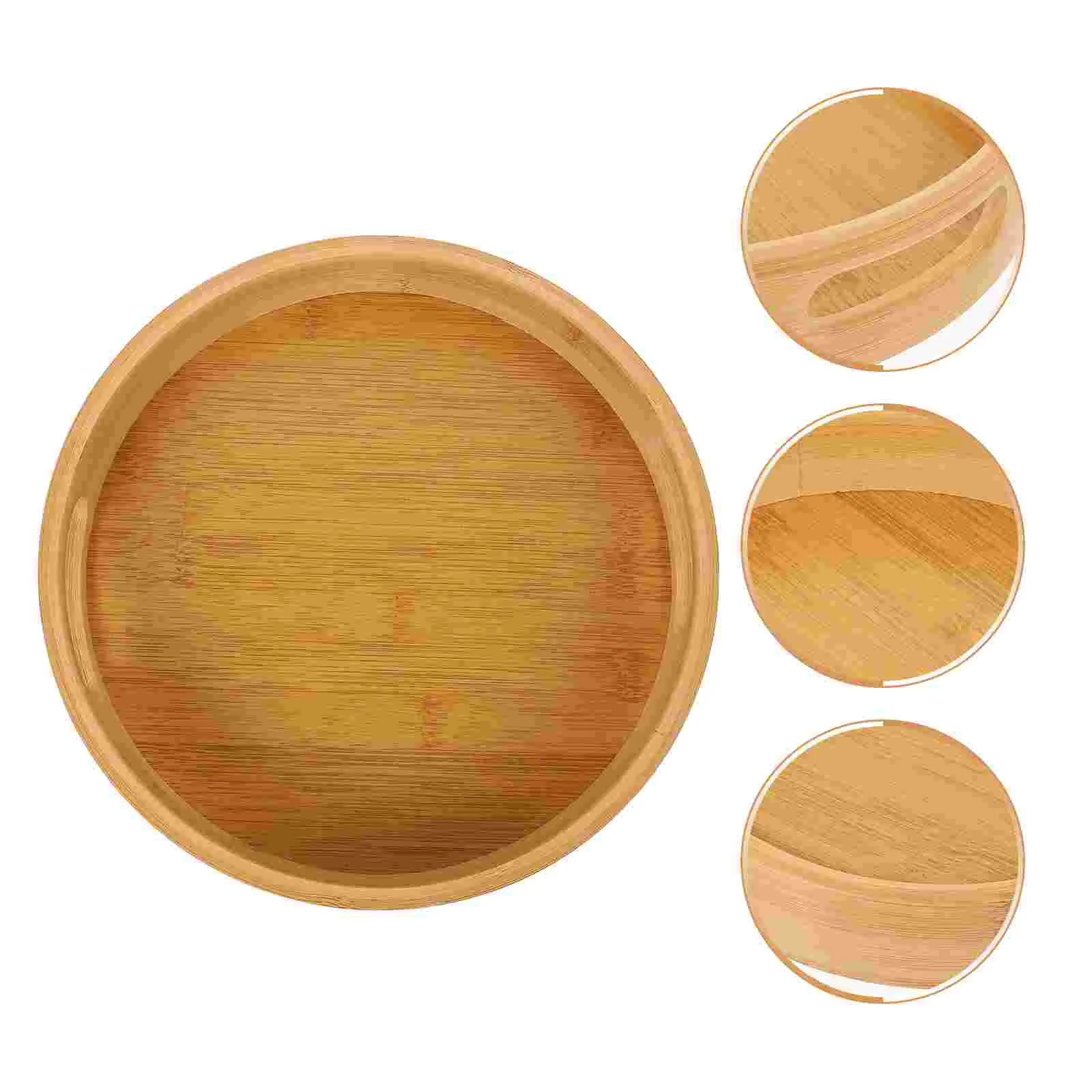 Поднос для чая бытовой бамбуковый комод хранения кухонный 33X23X5 см тарелка торта