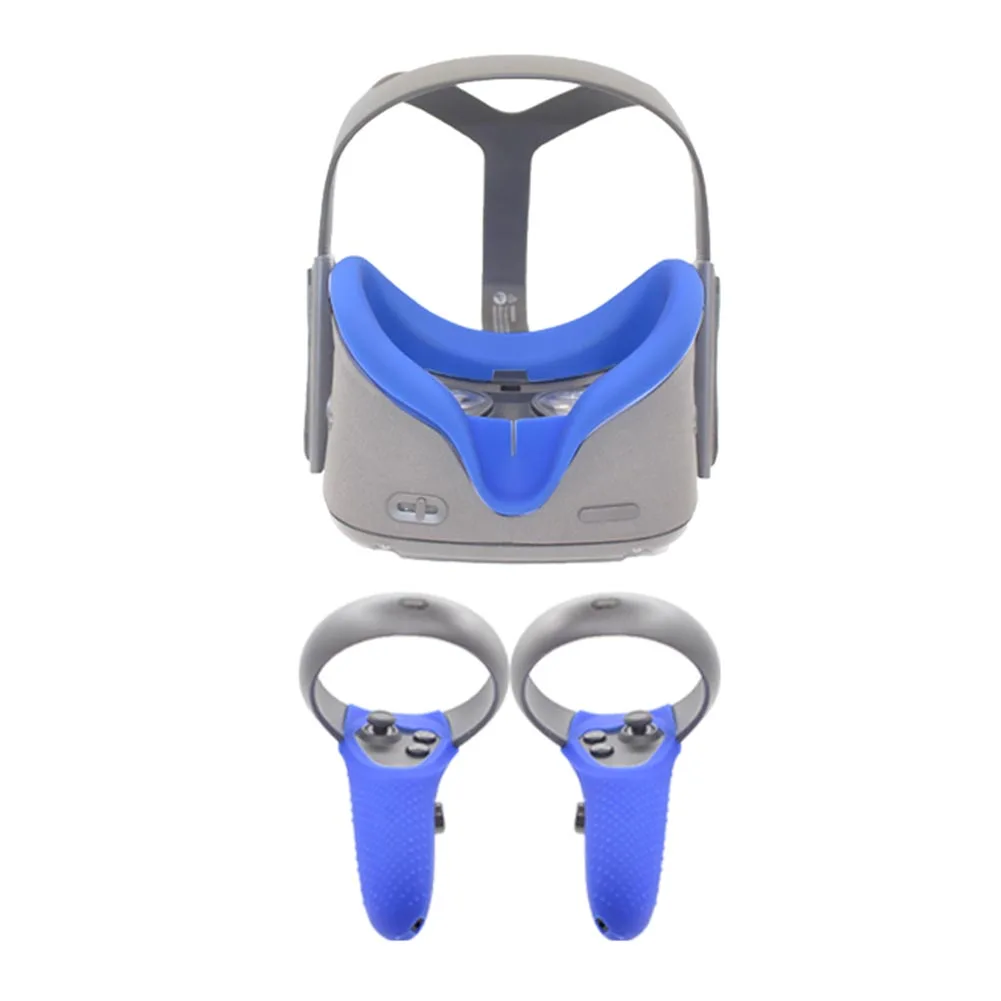 

Easy Install Protection With Controller Case Silicone Anti Leakage Eye Cover Kit Virtual Reality Wear Resistant For Oculus Quest