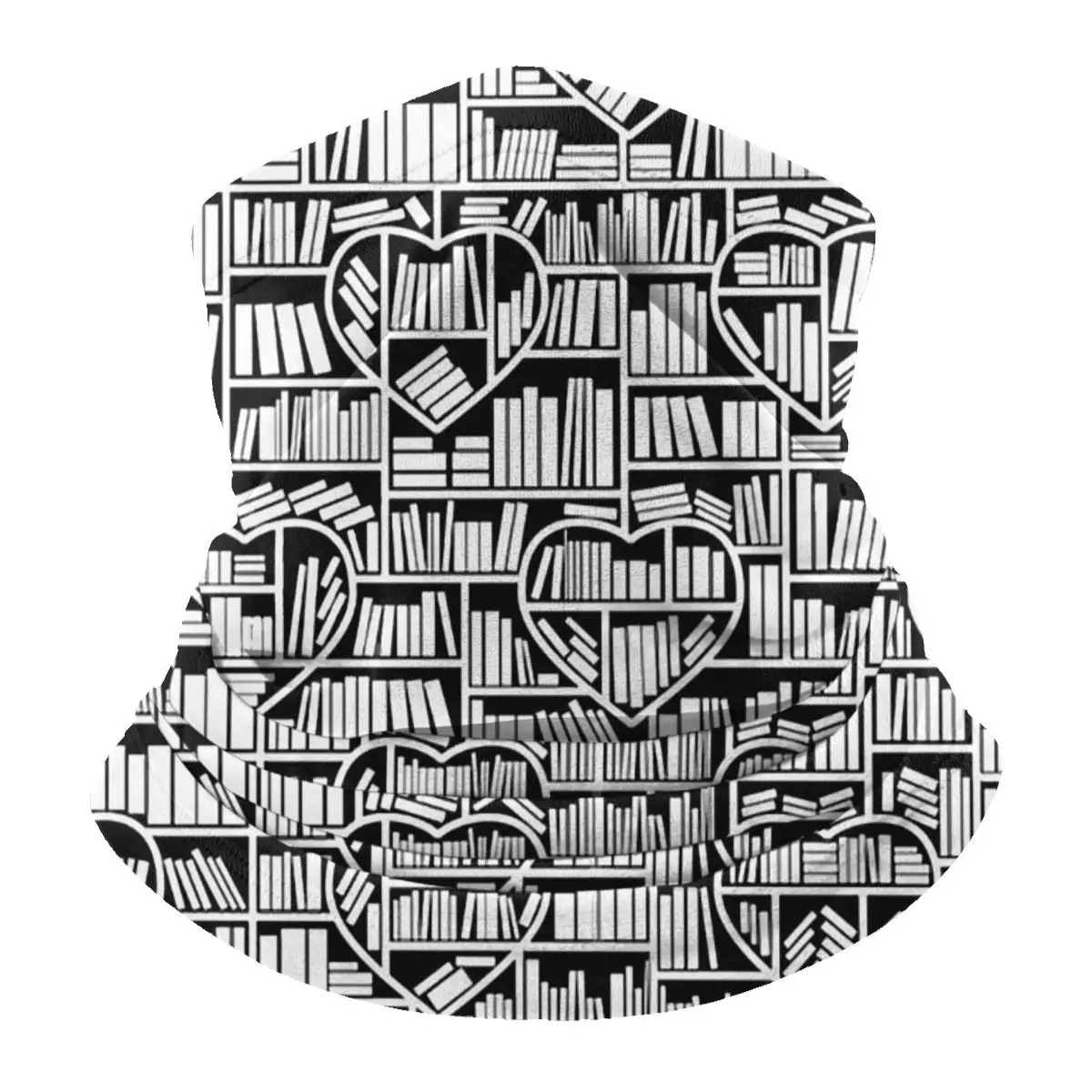 

Book Lover Heart Library Pattern Multifunctional Scarves Scarf Code Geek Linux UV Protection Neck Warmer Outdoor Sports Fishing