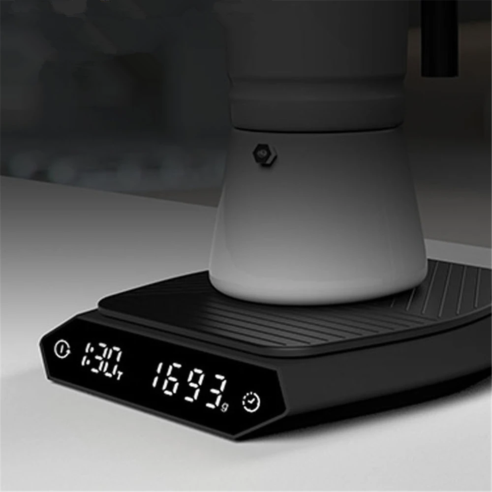 

USB Charge Smart Digital Scale Electronic Coffee Scale Timing Digital Kitchen Scale Precision Baking Scale Jewelry Scale 0.1g