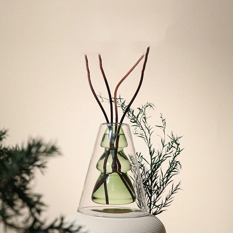 Двухслойный распылитель ароматерапии 1 шт. флакон из прозрачного стекла бутылки