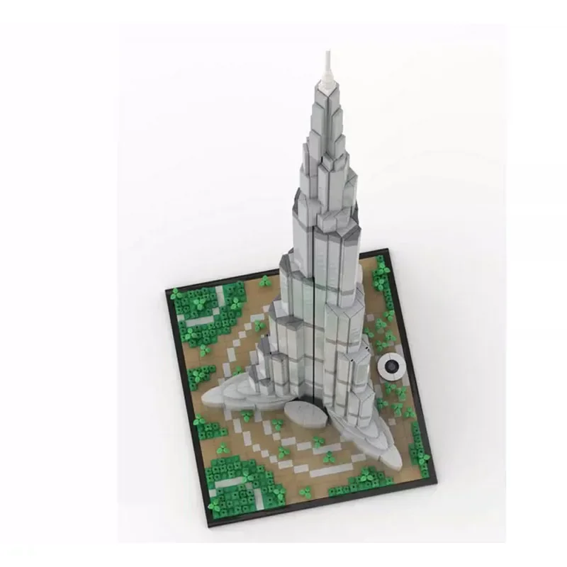 Строительный блок MOC-131908 небоскреб 1:800 высокой сложности Сращивание строительный