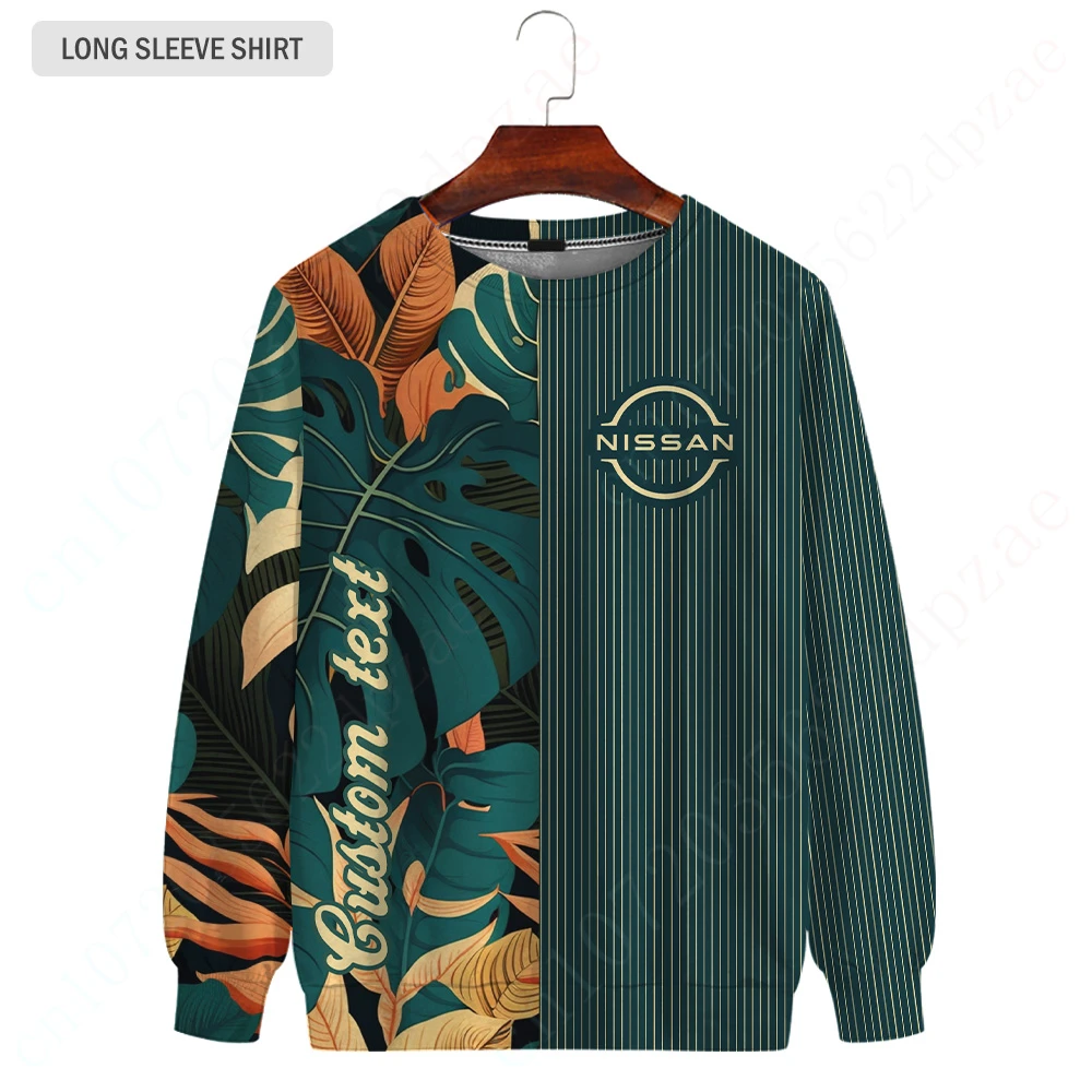 

Nissan Casual T Shirt For Men Women Anime 3D Printing T-shirts Unisex Clothing Luxury Sweatshirt Harajuku O Neck Long Sleeve
