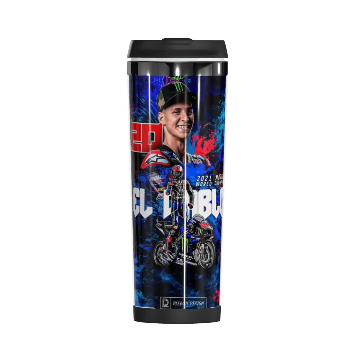 

Fabio And Quartararo(1) Double Insulated Water Cup Unique Vacuum bottle Mug Geeky motorcycle Heat Insulation milk cups