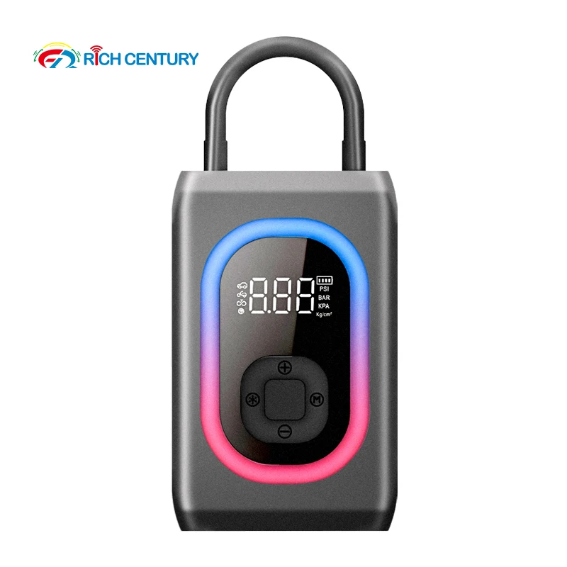 

Portable Wireless Air Pump 2 In 1 Smart Tyres Inflatable Jump Starters Mobile Power Digital Display with Threaded Nozzle Adapter