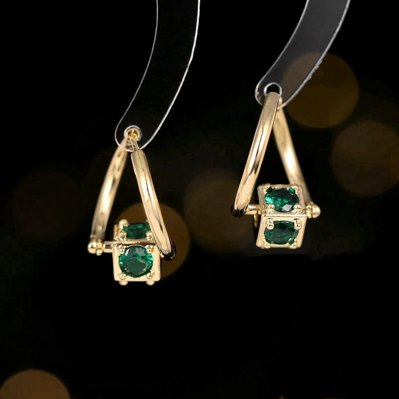 

Bilincolor Cubic Zircon Temperament, Simple and Personalized Earring for Wedding or Party