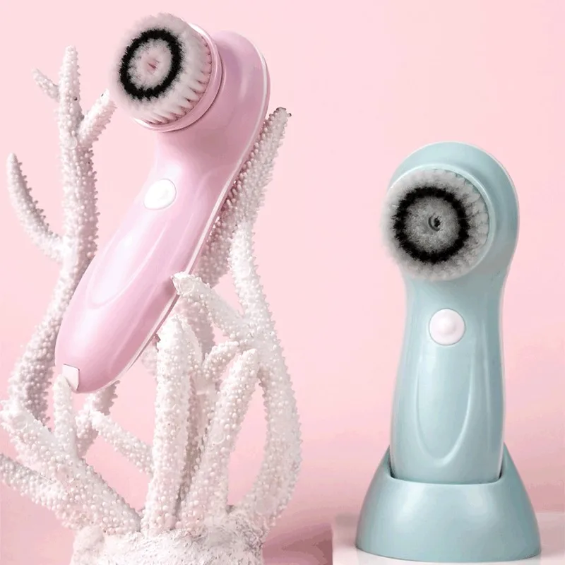 

USB Rechargeable Cleansing Brush Electric Face Washing Brush Pore Cleaner Face Washer Ultrasonic Cleanser