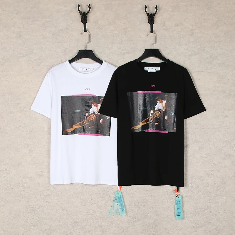 

2023 Sports Summer Men's and Women's Fashion Casual Tide Brand Classic Oversized Loose Short-sleeved T-shirt Fashion T-shirt Off