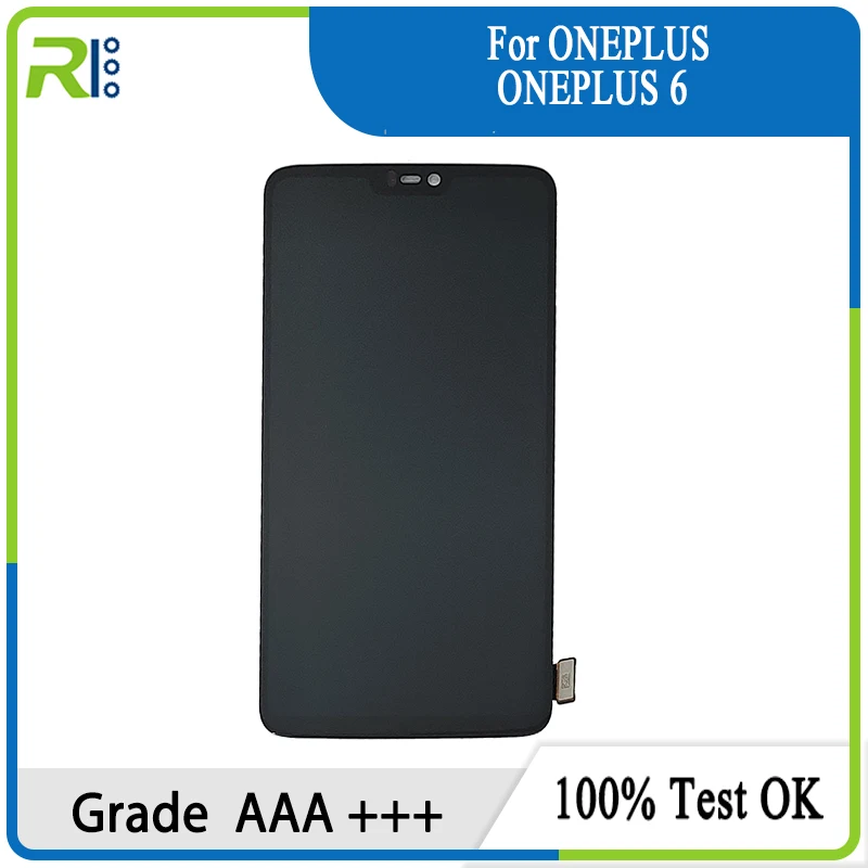 

100% Tested A6000 Display For Oneplus 6 1 + 6 LCD Touch Screen Digitizer Assembly With Frame For Oneplus6 A6003 LCD Screen