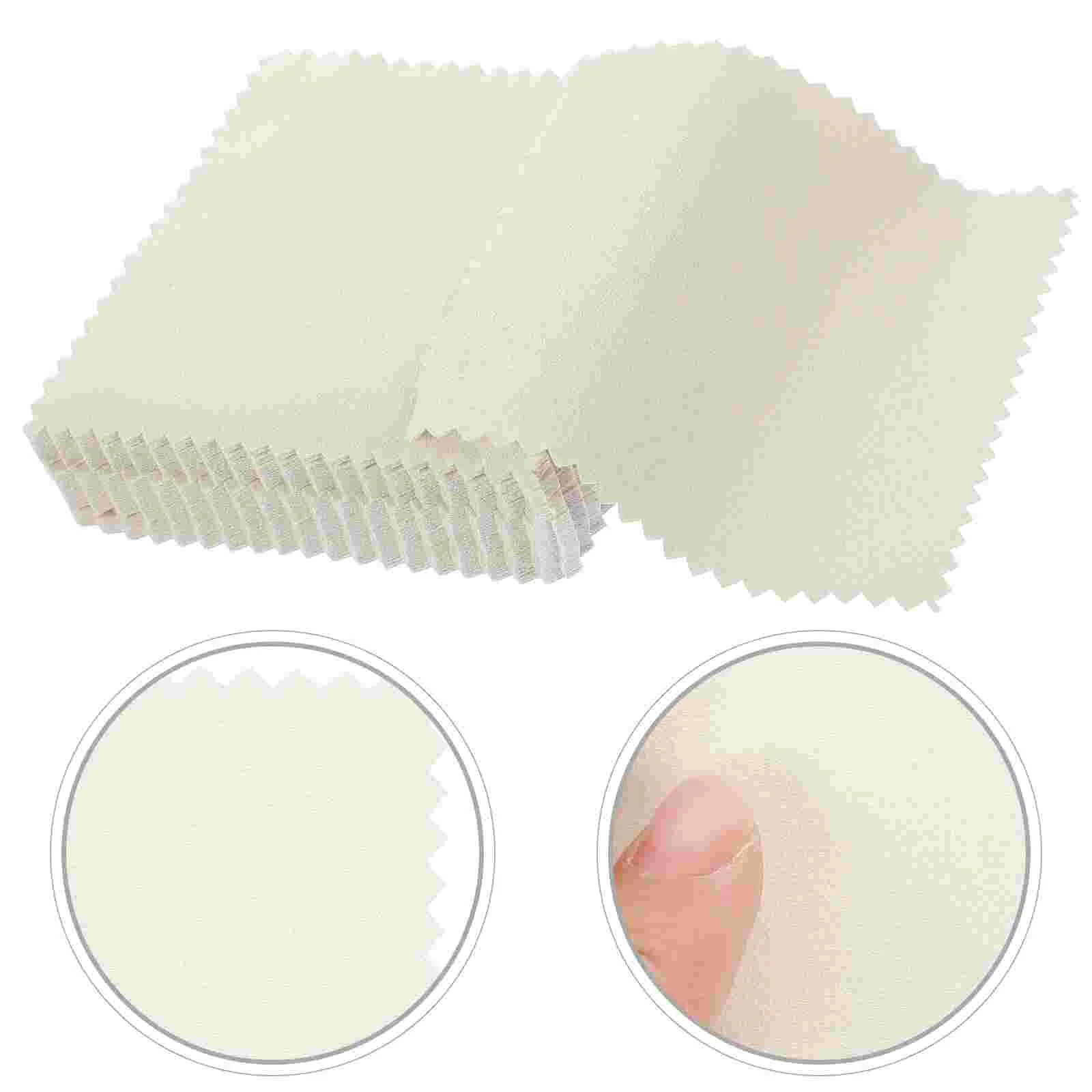 

50 Pcs Jewelry Polishing Cloth Screen Wipes Electronics Small Polish Cloth Mobile Screen Wipes Stain Remover Glasses Wipes