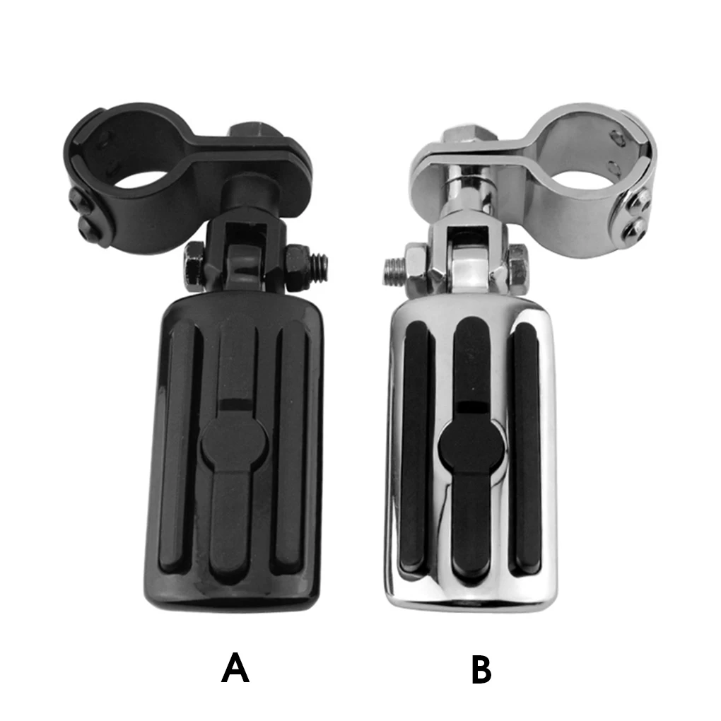 

1 Pair Motorcycle Pedal Bracket Portable Universal Stylish Detachable Adjustable Brackets Replace Parts Electroplate