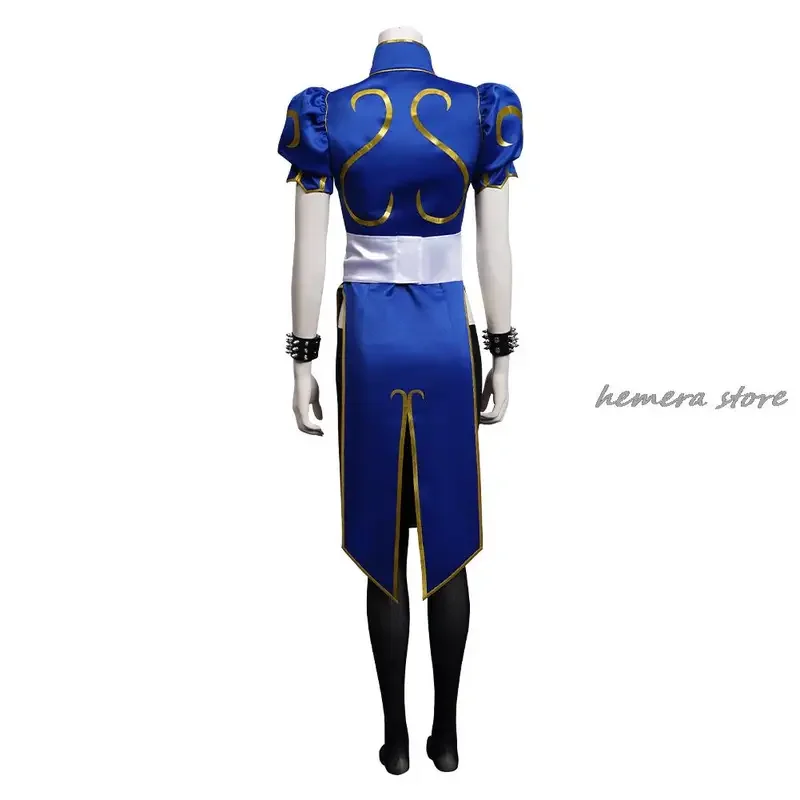 XS-3XL Chun Li Косплей Костюм Аниме Игра Платье Наряд Женский Хэллоуин Вечеринка