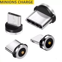 round cable plug 8 pin type c micro usb c plugs fast charging phone magnet charger plug for iphone 1m line chargering 222
