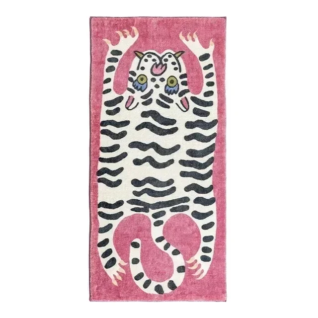 

Carpet for Living Room Tiger Leopard Print Plush Bedroom Bedside Mats Home Decoration Cartoon Fluffy Rugs Ковер Tapis Tapete 러그
