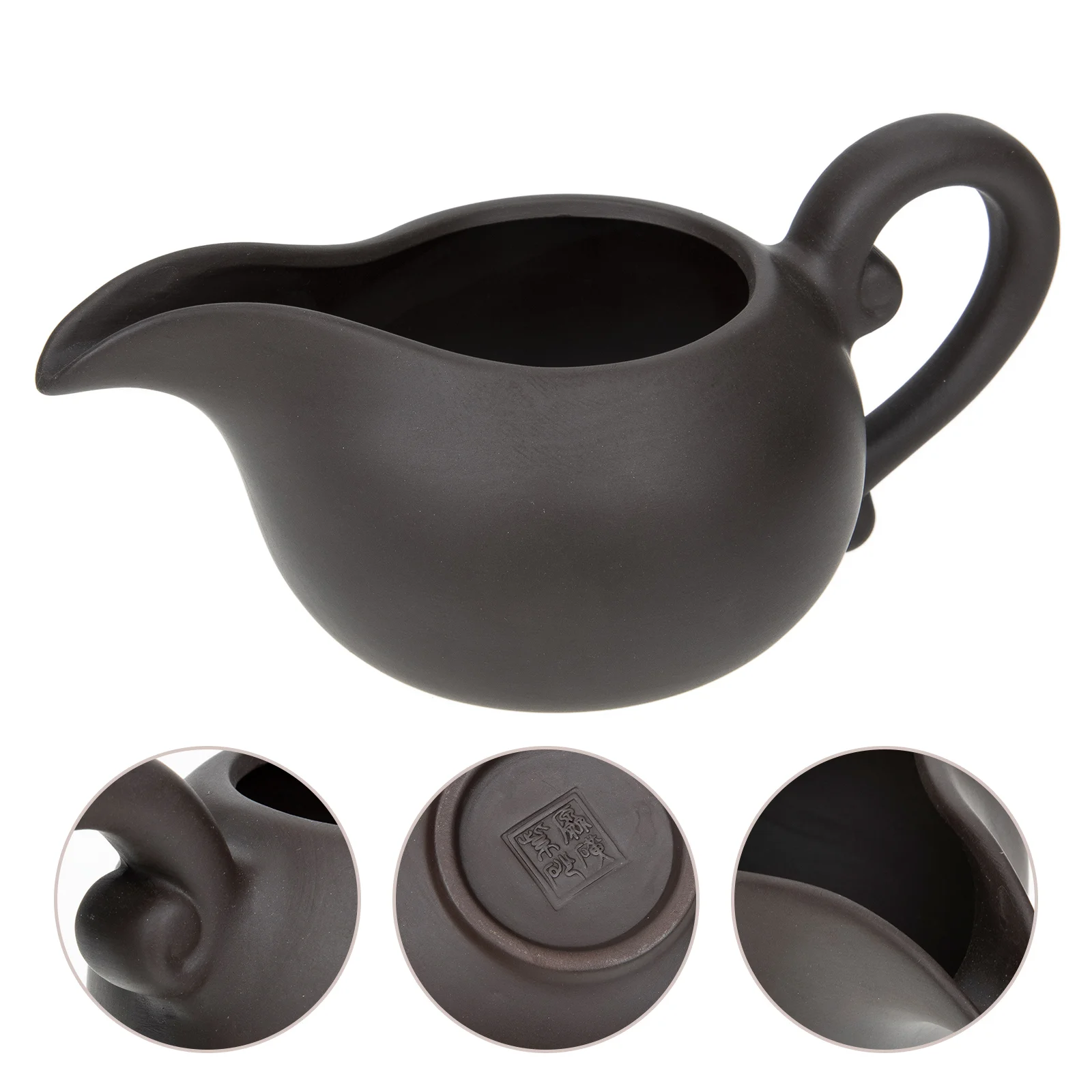

Floral Coffee Mug Mini Pitcher Espresso Shots Small Gravy Boat Black Container Ceramic Pitchers Handle Creamer Ceramic Milk Jug