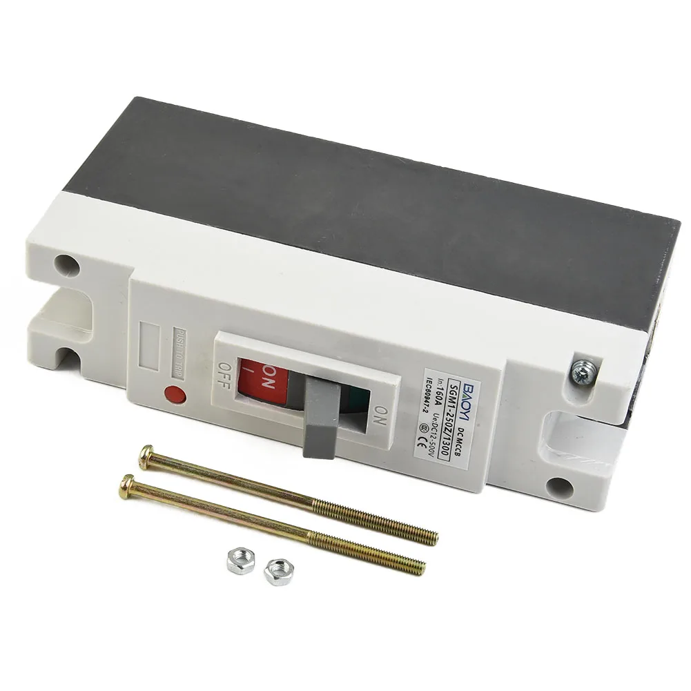 

250A Molded Case Circuit Breaker Overload DC250V Electrical Equipment Molded Case Solar Power Car Charging Pile