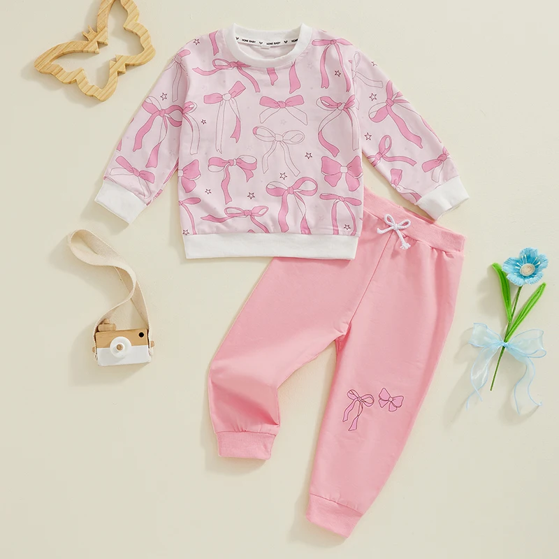 Комплекты из 2 предметов для девочек на осень и зиму свитшот с длинным рукавом