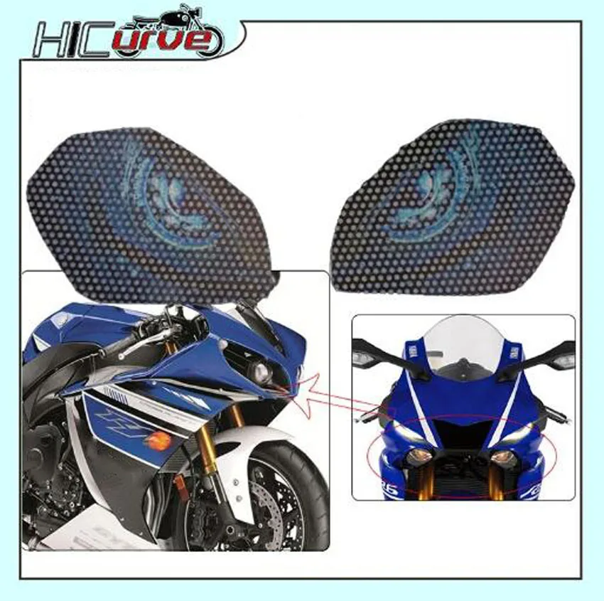 3D передний обтекатель мотоцикла защитная наклейка для фар защита головы YZF R6 R1 MT10