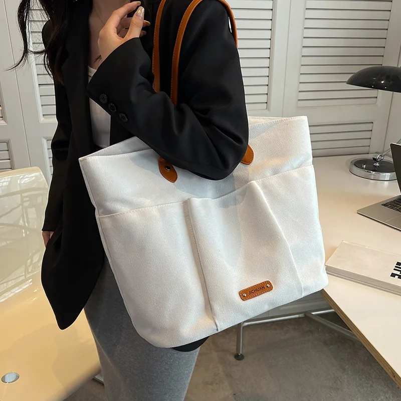 

Новинка лета 2023, сумка для путешествий, подходящая ко всему модная Роскошная Повседневная простая Холщовая Сумка, сумка на плечо, сумка-тоут, женская сумка большой вместимости