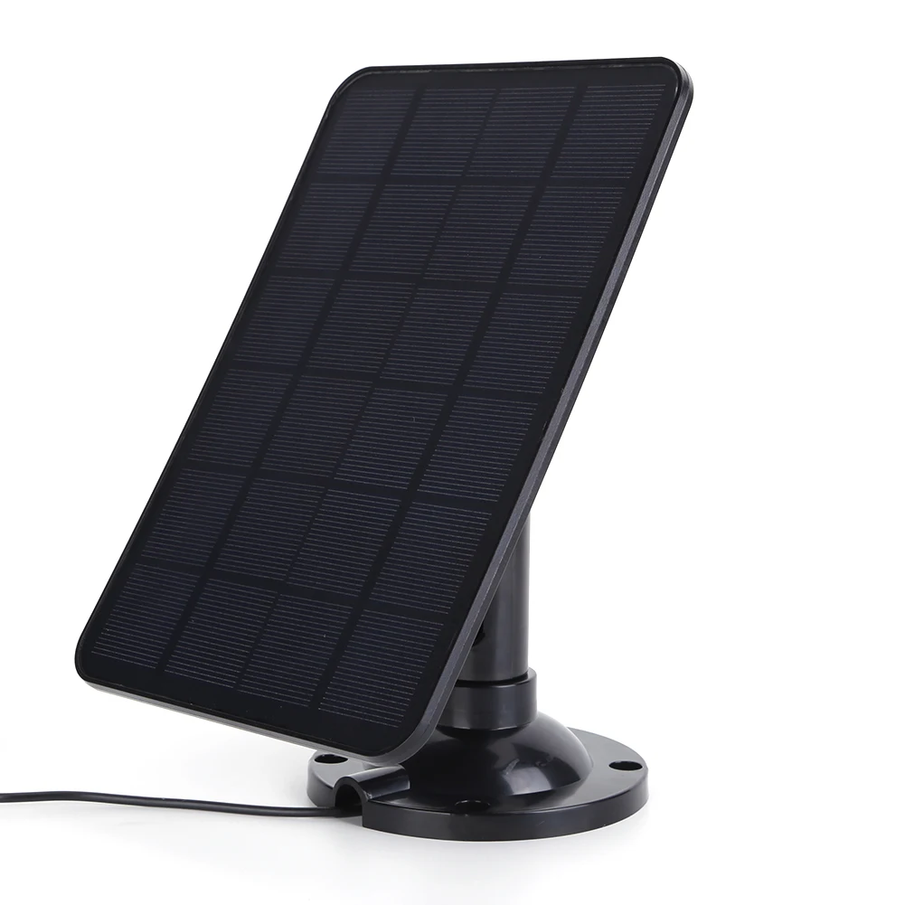 5V 20W Solar Panel Kit Voltage Regulator Monocrystalline Micro USB/Type-C 360 Adjustable Bracket for Doorbell Courtyard Lights