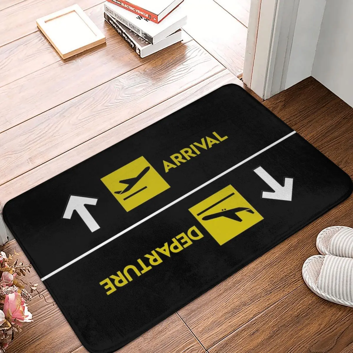 

Aviation Departures Arrivals Doormat Non-slip Super Absorbent Bath Mats Home Entrance Rugs Kitchen Carpet Outdoor Footpad