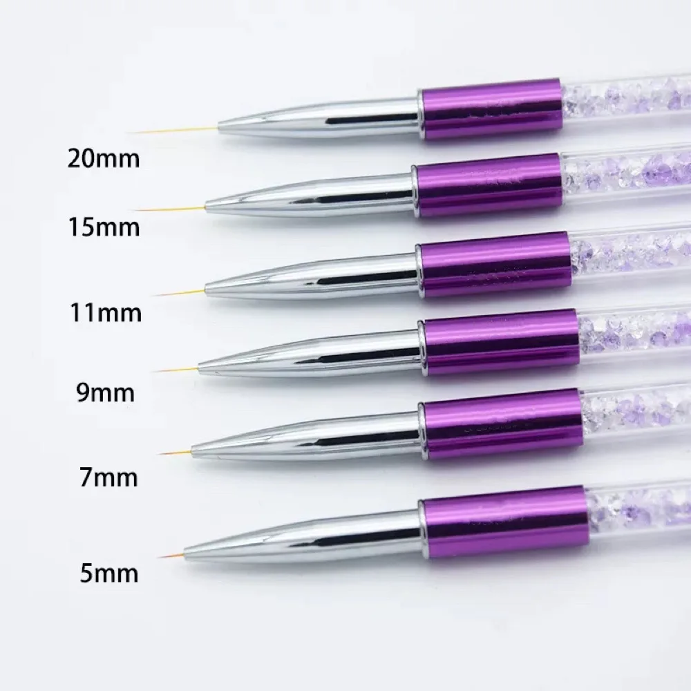 

5-20 мм, кисти для рисования лески для нейл-арта, Хрустальные акриловые тонкие искусственные аксессуары