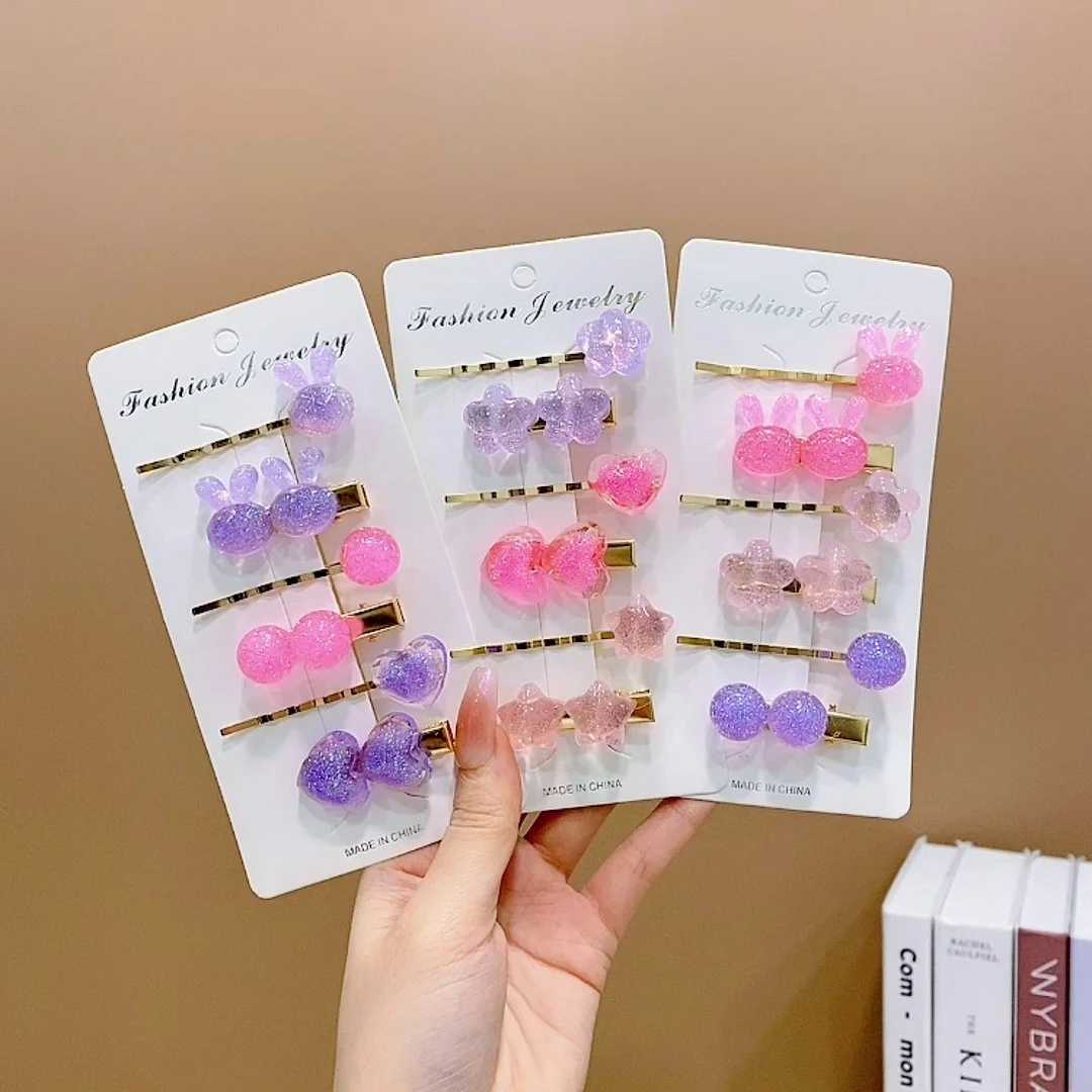 

2 шт./комплект, детские пластиковые заколки для волос