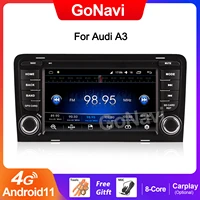 gonavi for audi a3 android car radio stereo receiver 2 din touch screen auto central multimedia dvd video players carplay system