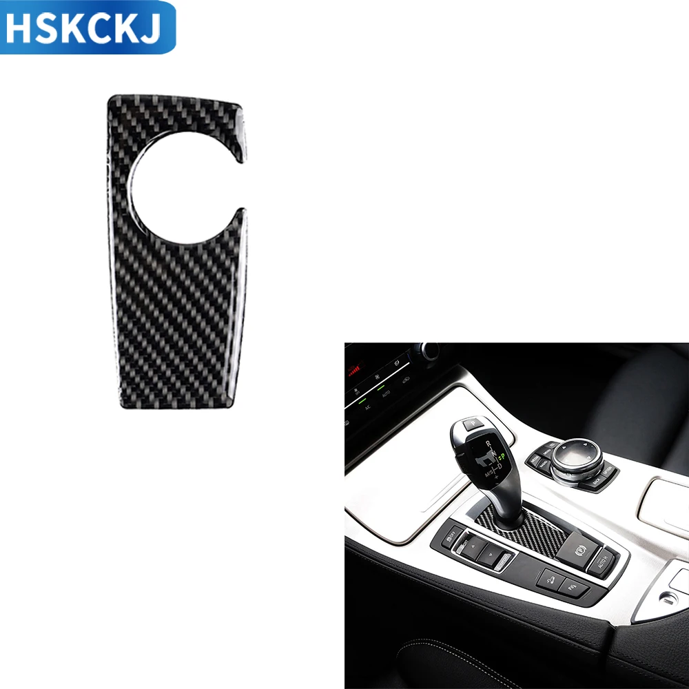 

Внутренние молдинги из углеродного волокна для BMW F07 F10 F25 F26 5 Series GT X3 X4 2009-2016, рамка переключения передач, автомобильные аксессуары
