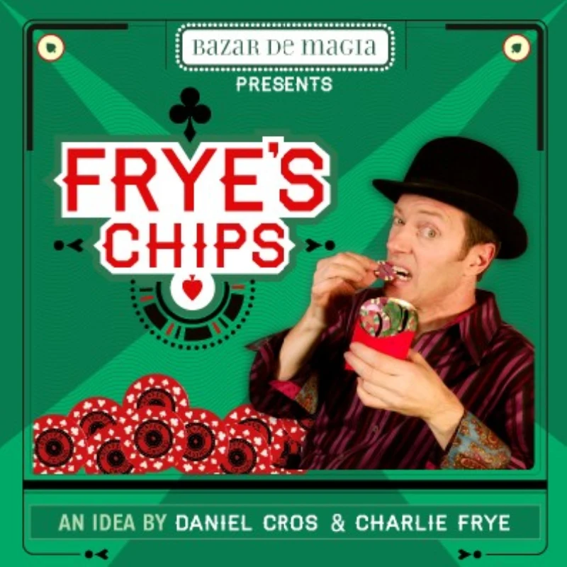 

Frye'S Chips (DVD and Gimmicks) By Charlie Frye Close Up Magic Trick Fun Illusion Mentalism Magic Props Tools Trucos De Magia