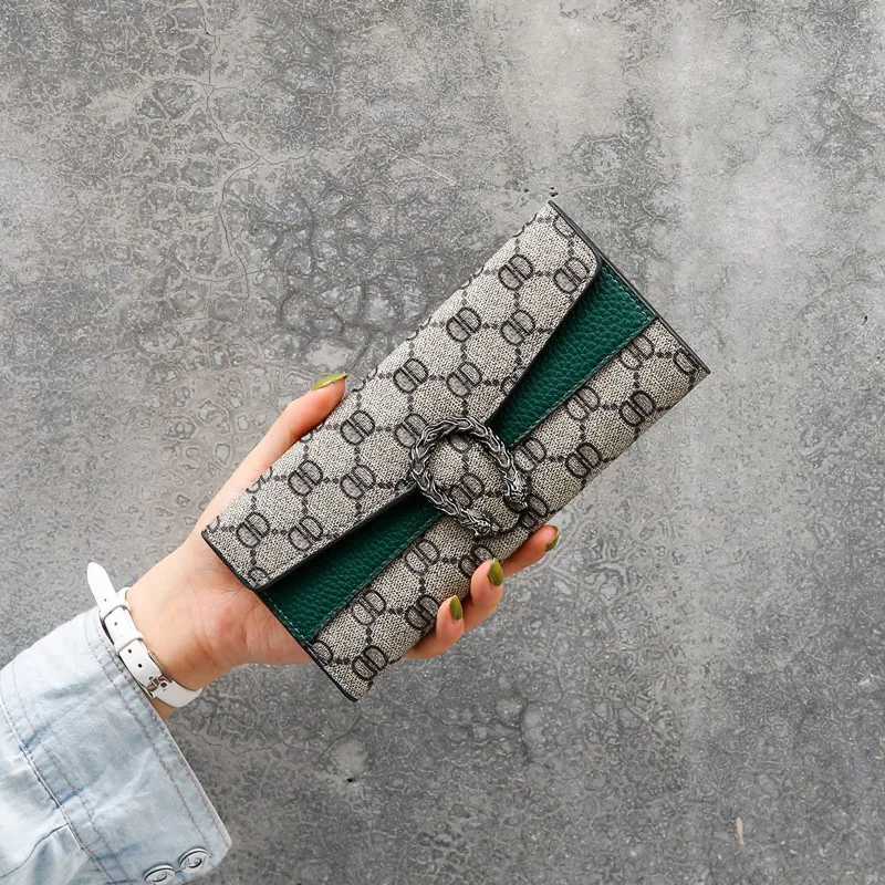 

2023 new high quality women's wallet, long multi-card bag, online popular, live broadcast, popular in Europe and America