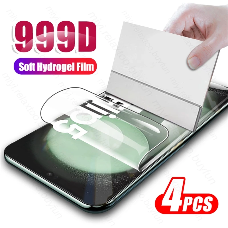 

ZFlip5 4PCS 999D Curved Soft Hydrogel Film For Samsung Galaxy Z Flip5 5G SM-F731B 6.7" Screen Protector Not Glass Sumsung Flip 5