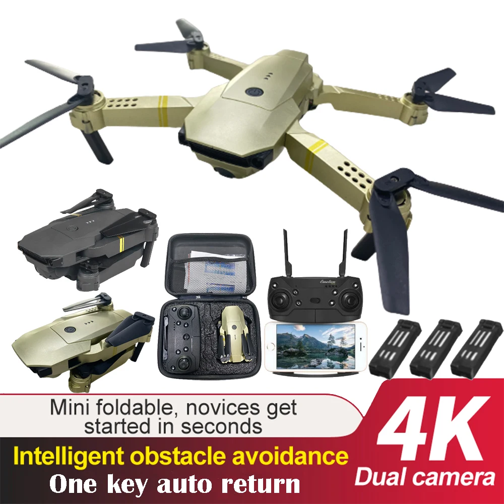 

WLR/C E58 WIFI FPV With Wide Angle HD 4K/1080P Camera Hight Hold Return Automatically Mode Foldable Arm RC Drone X Pro RTF Dron