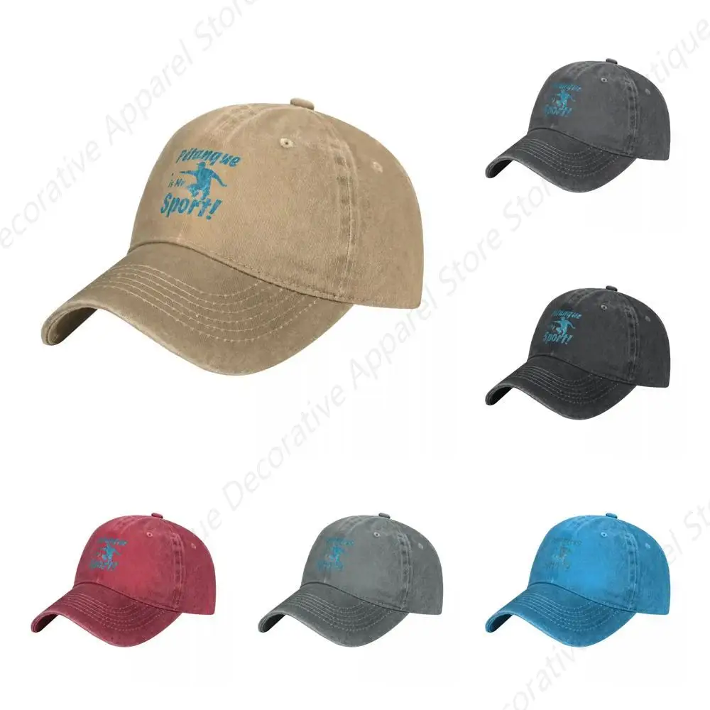 Бейсбольная кепка Petanque Is My Sport дропшиппинг мытая шляпа дальнобойщика унисекс