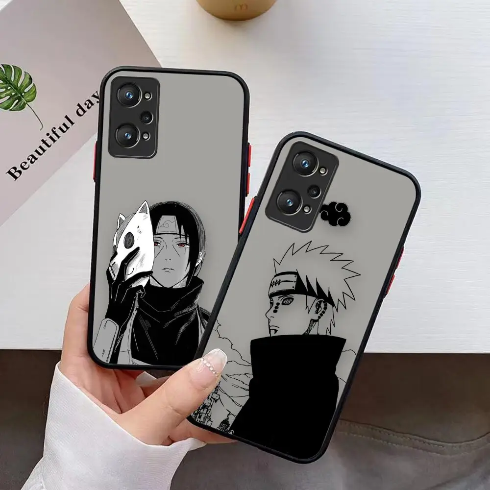 

Anime N-Naruto K-Kakashi Shockproof Case For Realme 3 5 6 7 7I 8 8I 9 10 GT MASTER NEO2 X7 XT PRO 5G PLUS Case Funda Coque Capa