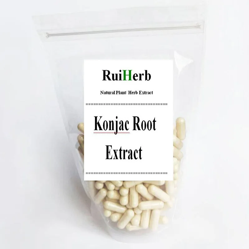 

100pcs, Konjac Root Extract Glucomannan Weight Loss Suppress Appetite Capsule